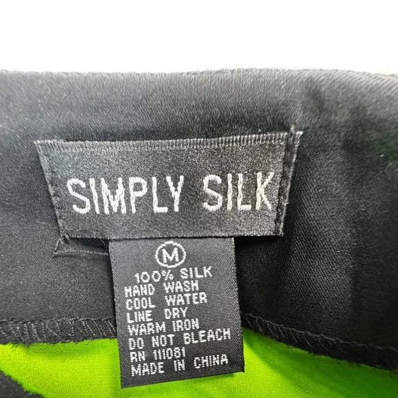 Jess &‎ Jane Abstract Print Tunic Top Womens Size S Multicolor Made in USA - Picture 3 of 7